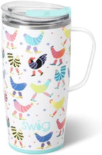 Swig Life 22oz Insulated Travel Mug with Handle & Lid, Funky Chicken by SwigLife