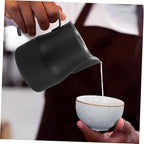 jojofuny 2pcs Espresso Frothing Pitcher Stainless Jug for Latte Art Pointed Spout Design for Precise Pouring Multi-use Steamer Cup for Home and Professional - Image 5