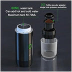 Wireless Electric Portable Espresso Coffee Machine For Car & Home Camping Coffee Maker 3-in-1 Capsule Powder Travel Coffee Maker(Black) - Image 5