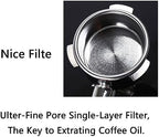 54mm Bottomless Coffee Portafilter, Reusable Double Spout Coffee Portafilter Filter Replacement Three Ear Handle for 870 880 Coffee Machine (Type A) - Image 6