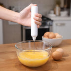 Rechargeable Milk Frother with Stand, 1500 mAh Battery, 6500 RPM Electric Drink Mixer, Handheld Milk Frother with Stainless Steel Whisks, Type C Charge, 400 Second Runtime for Latte, Coffee, - Image 2