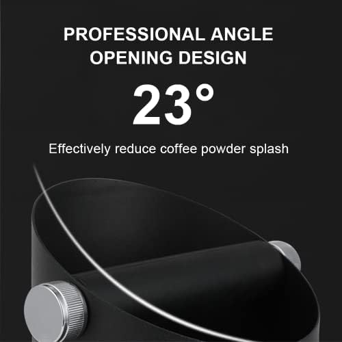 Espresso Knock Box, Stainless Steel Coffee Puck Knock Box (Black) - Image 3