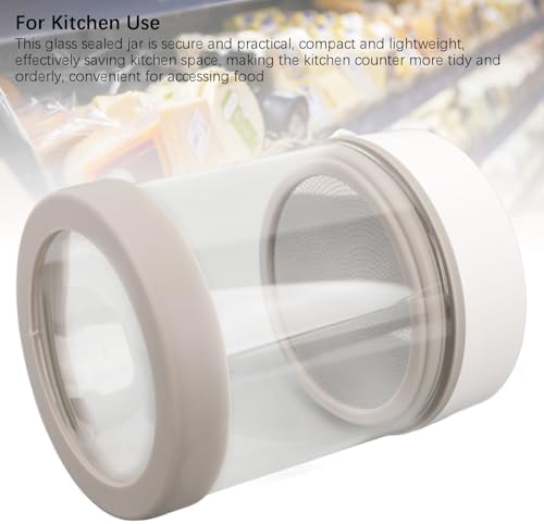 Ejoyous Electric Vacuum Canister, Sealed Glass Jar for Tea Coffee Beans Nuts Storage, with Built in 500mAh Battery, for Home Kitchen (600ml) - Image 5