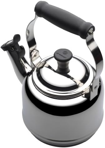 Le Creuset Demi Tea Kettle, 1.25 qt., Stainless Steel/Black Knob - Image 2