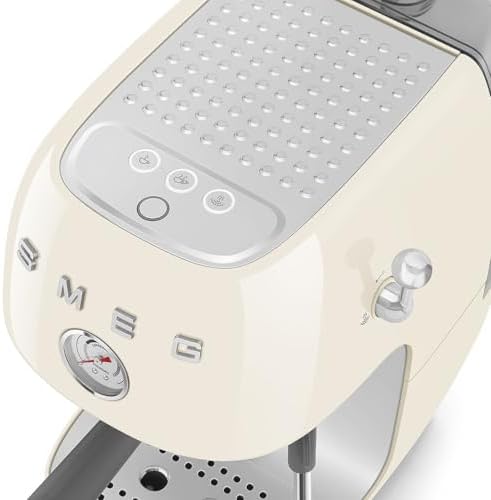 Smeg ECF03 Made in Italy Retro Espresso Machine with Cold Brew, 15 Bar Pump, Thermoblock Heating, Steam Wand, Adjustable Temperature, 47 oz Water Tank- (Cream) - Image 4