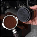 Wooden V4 Calibrated Tamper, Coffee Walnut Tamper With Titanium PVD Coating Base And Spring Loaded Fit Compatible With IKAPE Espresso 51/54/58mm(51MM) - Image 2