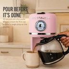 Nostalgia Classic Retro 10 Cup Coffee Maker, Pink - Image 2