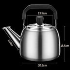 Stovetop Whistling Tea Kettle with Ergonomic Handle and Drip-Proof Spout, Thick Stainless Steel Tea Infuser, Tea Coffee Kettle Container, Kitchen Essentials,5l - Image 7