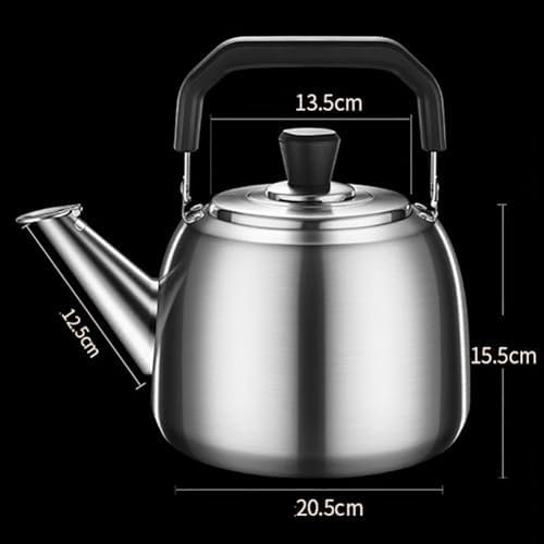 Stovetop Whistling Tea Kettle with Ergonomic Handle and Drip-Proof Spout, Thick Stainless Steel Tea Infuser, Tea Coffee Kettle Container, Kitchen Essentials,5l - Image 7