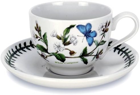 Portmeirion Botanic Garden Tea Cup and Saucer, Set of 6 Assorted Motifs - Image 6