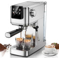 Espresso Machine 20 Bar with Touch Screen, Hot & Iced Coffee Makers, Stainless Steel Espresso Maker with Rapid Cold Brew & Milk Frother Steam Wand, with Water Tank for Latte, Cappuccino, Gift by KEENSTAR