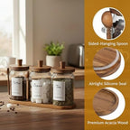 3-Pack 30oz Glass Coffee Container Set - Image 5