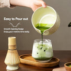 Matcha Whisk Set, Ceramic Matcha Set, 6 Pcs Matcha Kit Includes Matcha Bowl, Matcha Whisk with Holder, Bamboo Scoop, Scoop Rest, Sifter, Ceremonial Matcha Tea Set, Perfect Gifts, Beige - Image 3