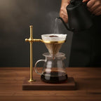 Stable Pour-over Coffee Maker Stand | Manual, Wooden, manual coffee station, for Cafe - Image 3