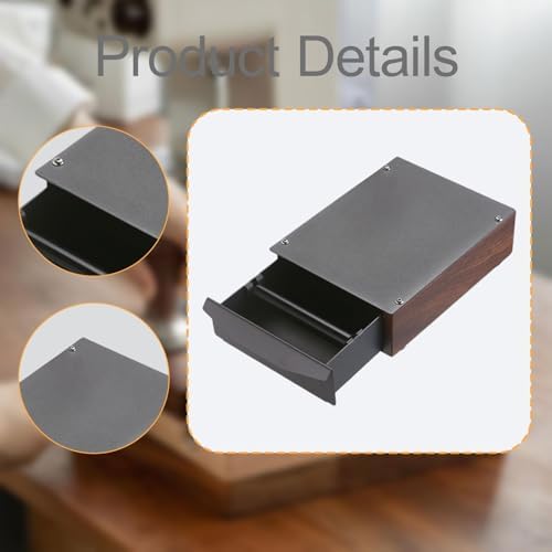 Generic Walnut Espresso Knock Box under Grinding Knock Out Drawer Grounds Bucket Household Coffee Knocker Drawer for - Image 2