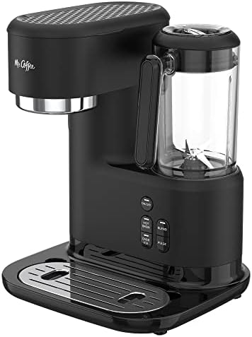 Mr. Coffee 3-in-1 Single-Serve Iced and Hot Coffee/Tea Maker with Blender with Reusable Filter, Scoop, Recipe Book, 2 Tumblers, Lids and Straws, Black - Image 2