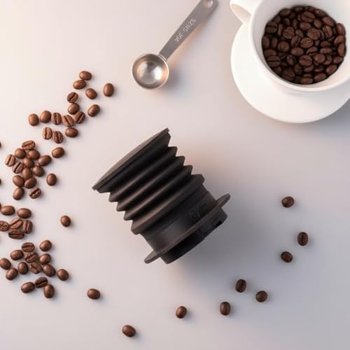Coffee Grinder Cleaner Bean Canister Bellows Insert With Silicone Shell And Aluminum Cap For Zero Retention And Cleaning Suitable for home coffee trailers seminars office break areas - Image 2