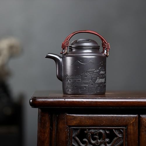 Tea Kettle Portable Outdoor Ceramic Handle Kettle Household Tea Maker Ceramic Tea Infuser - Image 3