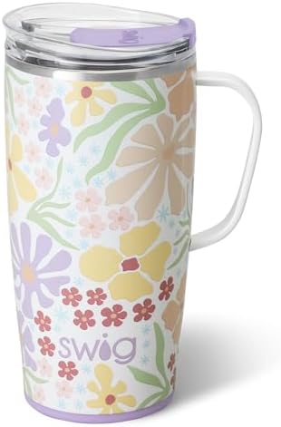 Swig Life 22oz Insulated Travel Mug with Handle & Lid, Fresh Cut by SwigLife