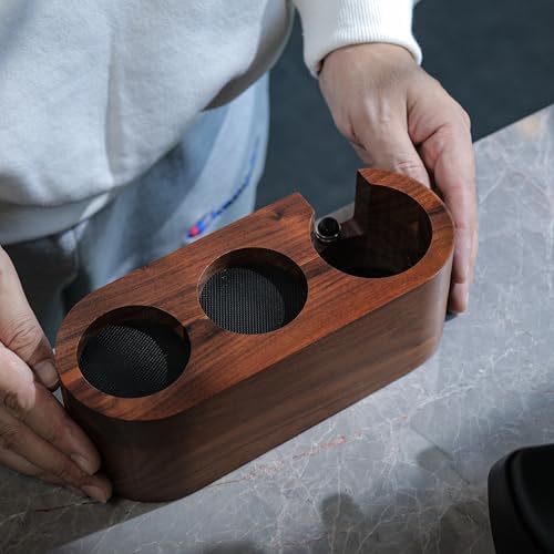 51mm Espresso Tamping Station Rosewood KNODOS Coffee Tamping & Portafilter Holder | Espresso Tamper Station for Espresso Organizer & Accessories - Image 6