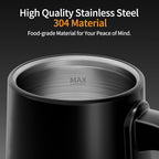 Gooseneck Electric Kettle, 5 Preset Temp Control, ±1℉ Precision, 1.0L Pour Over Kettle for Coffee & Tea, Stainless Steel Interior, 1200W, Black - Image 3