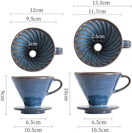Genérico Ceramic Coffee Filter Cup Reusable Filters Maker V Style Funnel Dripper Accessories(S) - Image 5
