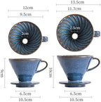 Genérico Ceramic Coffee Filter Cup Reusable Filters Maker V Style Funnel Dripper Accessories(S) - Image 5