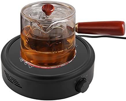 Electric Mini Stove, Portable Hot Plate 700W 110V Electric Stove for Boiling Water, Making Tea and Coffee, 8 * 2.8inch (Black) by CeRaBuRET