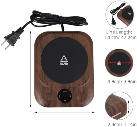 Electric Coffee Mug Warmer Pad with Timer, Smart Temperature - Image 2