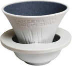 Mt. Fuji Ceramic Coffee Filter - Made in Japan - Reusable Dripper - White by IPPINKA