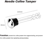 51.6mm Elasticity Adjustable With Scale Lines Stainless Steel Coffee Tamper，Compatible For La Pavoni，replacement Espresso Accessory(Needle) - Image 2