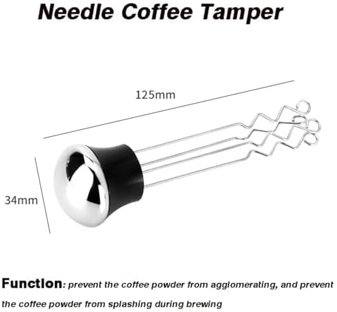 51.6mm Elasticity Adjustable With Scale Lines Stainless Steel Coffee Tamper，Compatible For La Pavoni，replacement Espresso Accessory(Needle) - Image 2