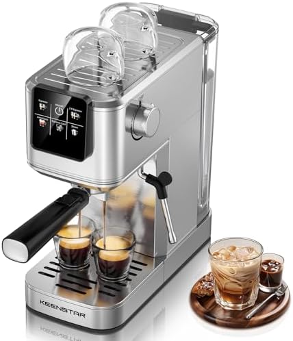 KEENSTAR 20Bar Espresso Machine, Hot & Iced Expresso Coffee Machines by KEENSTAR