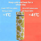 17 oz Bling Stainless Steel Water Bottle Rhinestone Vacuum Water Bottle Glitter Bottles Diamond Vacuum Flask Mug Gift Girls Women (500ml),Cow Yellow - Image 4