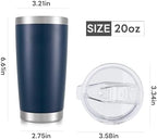 20 oz Tumbler with Lid Stainless Steel Insulated Tumblers Bulk Cups Mug - Image 7