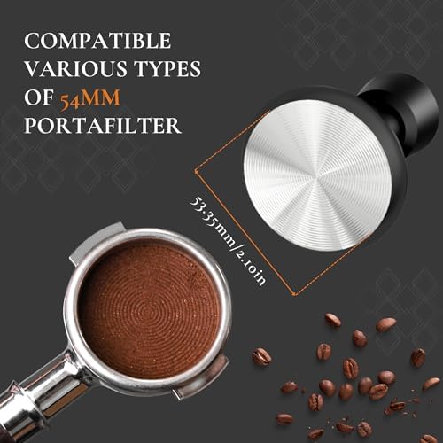 Vandroop 53.35mm Calibrated Espresso Tamper Self Leveling Coffee Tool - Image 2