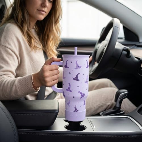 Halloween Stainless Steel Slider Tumbler with Handle 40 Ounces with Lid, Travel Cup, Insulated Bottles for Girls Women - Image 6
