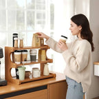 Rainsleep Multifunctional Coffee Mug Organizer for Countertop - Storage and Organization Rack for Cabinet, Holds Coffee Cups and Mugs for Kitchen and Home - Image 4