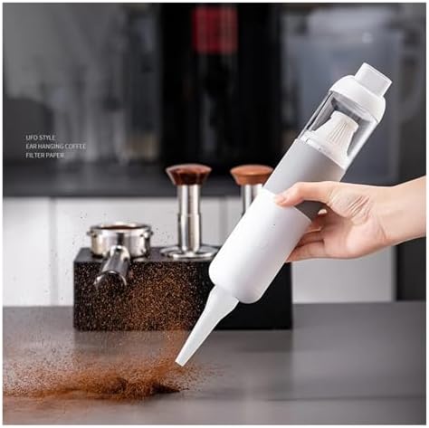 Coffee Powder Vacuum Cleaner Bar Coffee Dust Cleaner Powder Suction Machine Small Wireless Charging Powder Suction Machine(White) - Image 3