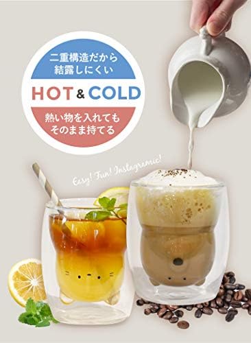 CB Japan Polar Bear Heat-resistant Glass, 9.1 fl oz (270 ml), Condensation Resistant, Double Layer, Microwave Safe, Dishwasher Safe, Heat-resistant Animal Glasses, UCA - Image 3