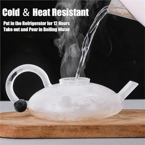 Glass Teapot Set with Removable Infuser Heat Resistant Loose Leaf Tea Pot for Loose Tea Coffee Herbal Tea(Electric ceramic stove+gray) - Image 4