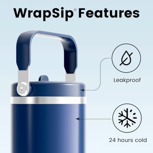 Fjbottle WrapSip 40 oz Insulated Tumbler with Flip Straw and Handle - Image 2