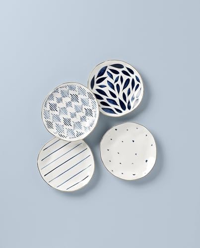 Lenox Blue Bay 4-Piece Tidbit Plates, Dessert Plate Set for 4 - Image 2