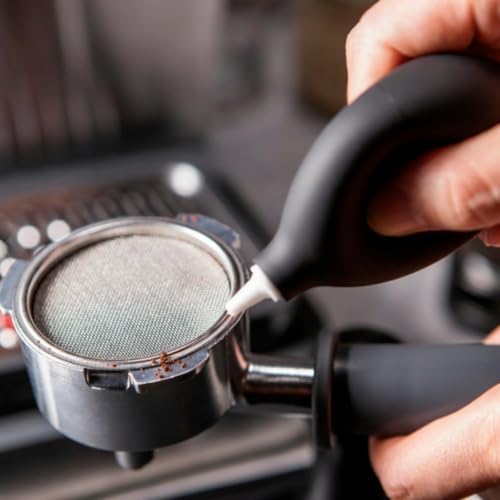 Yajuyi 7 Pieces Coffee Machine Tamper Espresso Tamper Distributor Leveler Mesh Screen Air Blower Small Brush Stainless Steel, Round Head Scale Powder Tamper 7-Piece Set, 53mm - Image 5