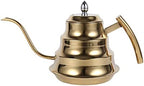 1.2L Gooseneck Tea Pot, Tea Kettle Anti-rust and -resistant Tea Pot, for using on Gas, Electric and Induction Stove Home Kitchen Use(Golden) - Image 3