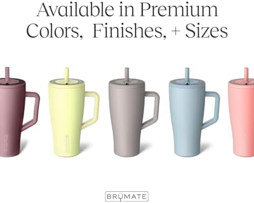 BrüMate Era 40 oz Tumbler with Handle & Straw | 100% Leakproof Insulated Water Bottle Tumbler with Lid & Flexible SoftSip Straw | Made of Stainless Steel | Cup Holder Friendly | 40oz (Petal Pink) - Image 3