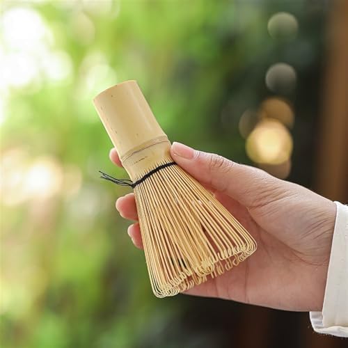 LUNCHS 4-Piece Set Matcha Kit Matcha Accessory Matcha Whisk and Bowl with Bamboo Teaspoon and Tea Brush Matcha Whisk Set(Black) - Image 6