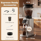 Conical Burr Coffee Bean Grinder with 48 Settings, 40-Second Timer - Image 2