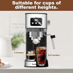 Geek Chef Espresso Machine, 20 Bar Espresso and Cappuccino Coffee Maker with Mill Frother, Cappuccino & Latte Machine for Home - Image 3