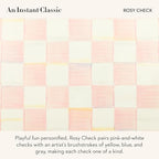 MACKENZIE-CHILDS Tea Kettle, 2 Quarts, Pink-and-White Rosy Check - Image 3